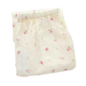 Floret Women Cotton Loose Pyjamas Pants Pajama Bottoms Loungewear, Yellow