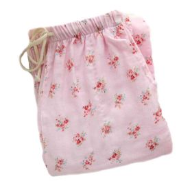 Womens Pajama Pants Cotton Loose Pajama Bottoms Loungewear, Pink